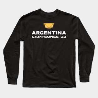 Argentina Campeones 22 Long Sleeve T-Shirt